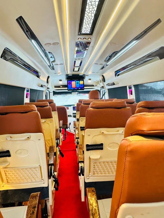 16 seater luxury Force Urbania Bangalore — pushback reclining seats
